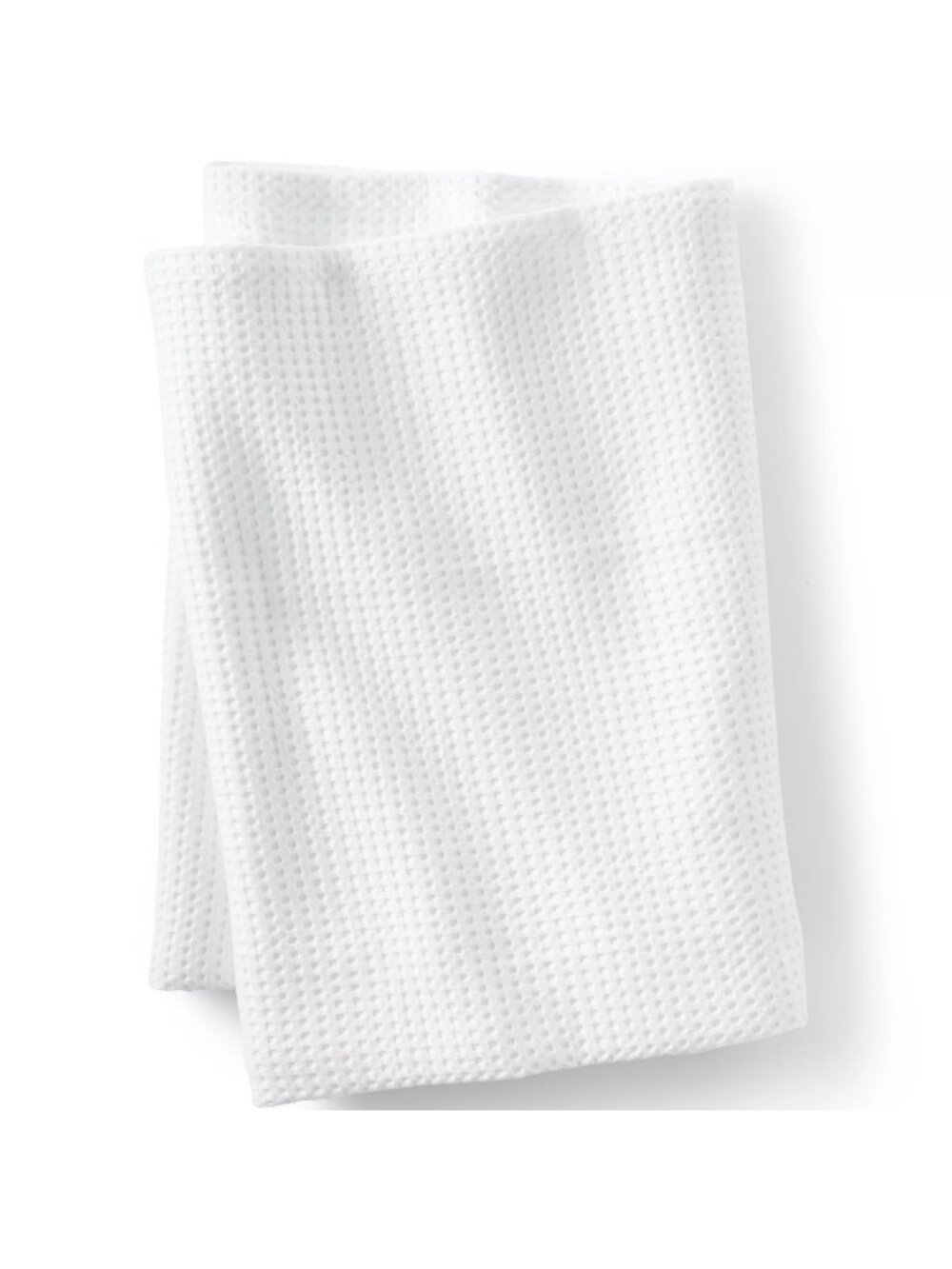 Lands' End King Size Organic Cotton Waffle Bed Blanket